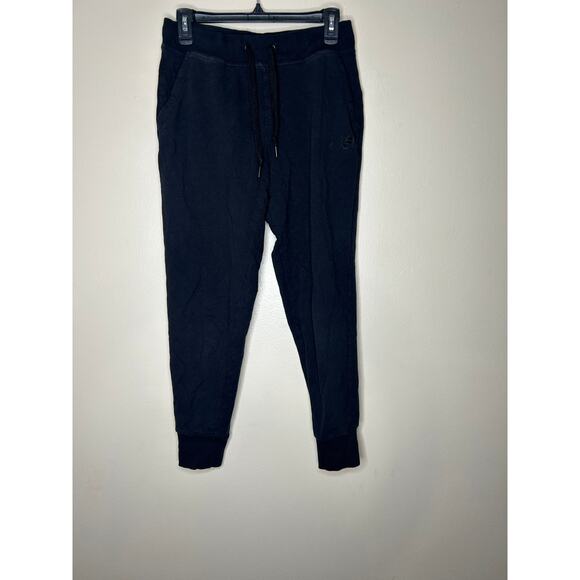 Fila Mens Small Joggers Sweatpants Pants Black Logo Drawstring Pockets - Picture 4 of 4